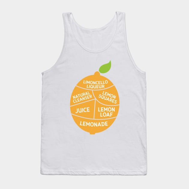 Tropical Fruit Typography Tank Top by Urban_Vintage